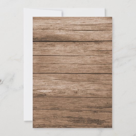 Rustieke Boheemse Bloemen Herten bruiloft uitnodig Kaart (Achterkant)