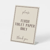 Rustieke Boheemse Tarwe Badkamer Septic Counter Si Reclamebord Met Voetstuk (Voorkant)