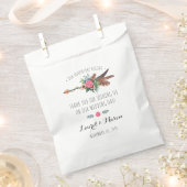 Rustieke Boheemse veren pijl bruiloft dank u Bedankzakje (Geknipt)