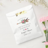 Rustieke Boheemse veren pijl bruiloft dank u Bedankzakje (Gezegeld)