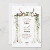 Rustieke bohemien | Boho Canopy Wedding Kaart (Voorkant)