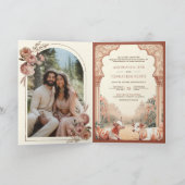 Rustieke Boho Aardse Bloemen Indische Koe bruiloft (Binnen)