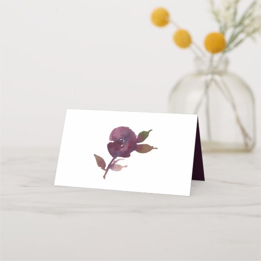 Rustieke Boho Aubergine Paarse Butter Rum Place Ca (Achterkant)