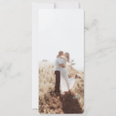 Rustieke Boho Barn bruiloft programma met foto (Achterkant)