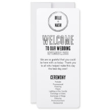 Rustieke Boho Barn bruiloft programma met foto