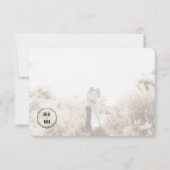 Rustieke Boho Barn Bruiloft RSVP Reactie Kaart (Achterkant)