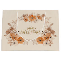 Rustieke Boho Bloem Kerst Grote Cadeautas