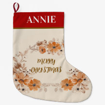 Rustieke Boho Bloem Kerstsok
