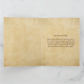 Rustieke boho bloemstuk bedankkaart (Binnen)