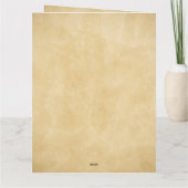 Rustieke boho bloemstuk bedankkaart (Achterkant)