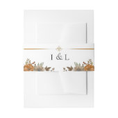  rustieke boho bruiloft buik bands uitnodigingen wikkel (Voorkant Voorbeeld)