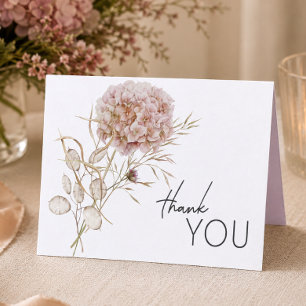 Rustieke Boho Delicate Herfst Wilde Bloemen Bruilo Bedankkaart