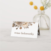 Rustieke boho escort kaarten, Woodland bruiloft (Achterkant)