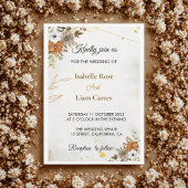  rustieke Boho Fall bruiloft uitnodiging