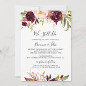 Rustieke Boho Floral We doen nog steeds gelofte ve Kaart (Voorkant)