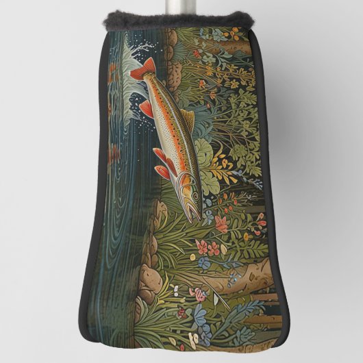 Rustieke boho forel zalm vis golfheadcover (Draai 90)