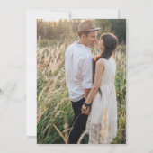 Rustieke Boho Foto Trouw Save The Date (Achterkant)