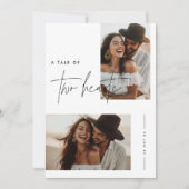 Rustieke Boho Fotohuwelijksuitnodiging Kaart (Voorkant)