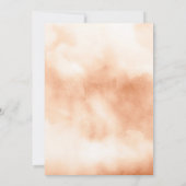 Rustieke Boho Gedroogde Palm Aardse Perzik Roze Br Kaart (Achterkant)
