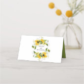 Rustieke Boho Gele Zonnebloem Bloemen Huwelijk (Achterkant)