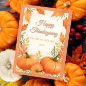 Rustieke Boho Gezellige Herfst Thanksgiving Kaart