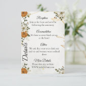  rustieke Boho Herfst Details Kaart (Staand voorkant)