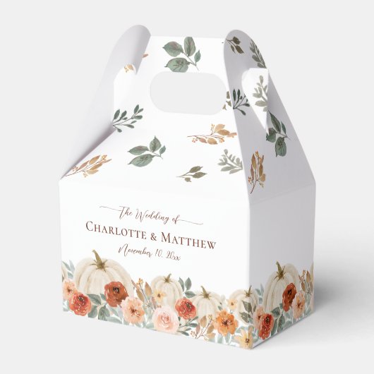 Rustieke Boho Herfst herfstbruiloft Bedankdoosjes (Voorkant Zijde)