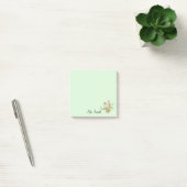 Rustieke boho klaver bloemboeket monogram post-it® notes (Kantoor)