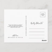 Rustieke Boho Kleurrijke Bloemen Dank u Briefkaart (Achterkant)