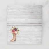 Rustieke Boho Land Western Marsala Bourgondië Boot (Buitenkant ongevouwen)