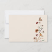 Rustieke Boho Maaltijd RSVP-kaart RSVP Kaartje (Achterkant)