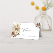 Rustieke Boho Neutrale Bloemen Trouwtafel (Voorkant)