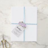 Rustieke Boho Paarse Roos Bloemenbruiloft Cadeaulabel (Met Touw)