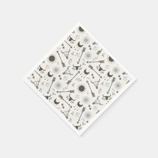 Rustieke Boho Patroon ID1109 Servet (Hoek)