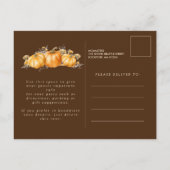 Rustieke Boho Pompoen Herfst 40ste Verjaardag Part Uitnodiging Briefkaart (Achterkant)