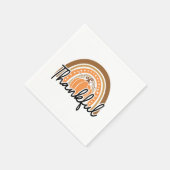 Rustieke Boho pompoen regenboog dankbaar Servet (Hoek)