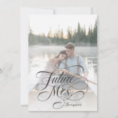 Rustieke Boho Script Toekomstige Mevrouw Vrijgezel Kaart (Voorkant)