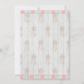 Rustieke Boho Stam Vier Wild 4de Verjaardag Kaart (Achterkant)