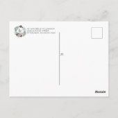 Rustieke Boho Virtuele Bruidsuitnodiging Briefkaart (Achterkant)