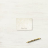 Rustieke Boho Voeg Je Naam Toe Post-it® Notes (Op bureau)