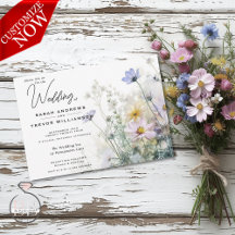 Rustieke Boho Waterverf Wilde Bloemen