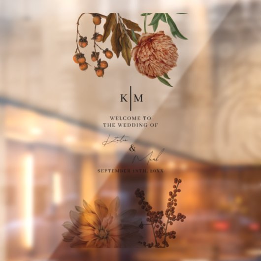 Rustieke Boho Welkom op onze bruiloft sticker (Vel 2)