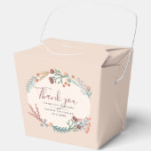 Rustieke Boho Wildflower krans bruiloft Bedankdoosjes (Voorkant)