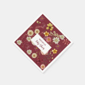 Rustieke boho wildflower servet (Hoek)