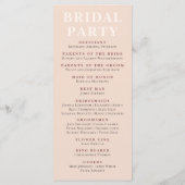 Rustieke Boho Wildflower Summer Wedding Programma (Achterkant)