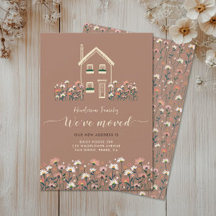 Rustieke Boho Wildflower We hebben de aankondiging