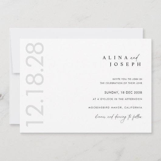 Rustieke Boho Zwart & Wit Fotobruiloft Kaart (Achterkant)