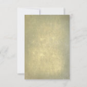 Rustieke boom & string lichten bruiloft RSVP Kaartje (Achterkant)