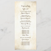 Rustieke boom takken buiten bruiloft programma's (Achterkant)