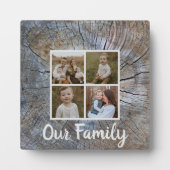 Rustieke boomring verontruste houtnerf rustieke bo fotoplaat (Voorkant)